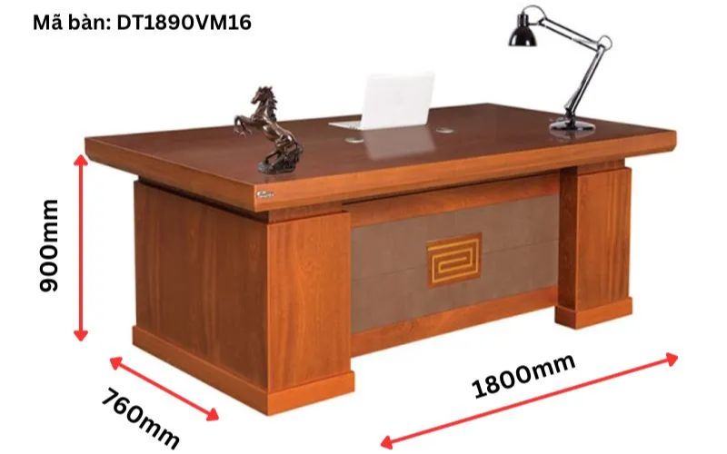 Kích thước dành cho bàn giám đốc lãnh đạo