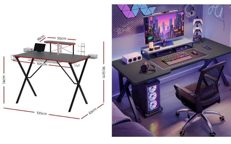 Kích thước bàn gaming thường được sử dụng phổ biến