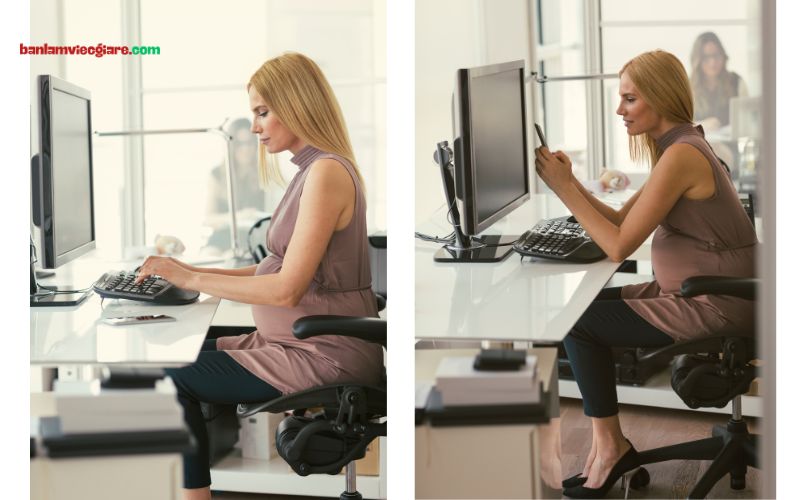 Tư thế ngồi làm việc chuẩn, thói quen