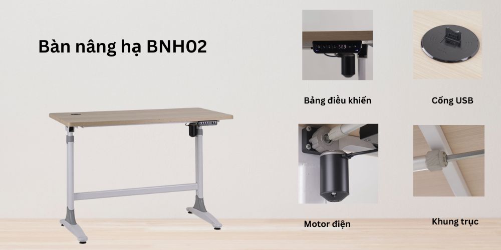 Bàn làm việc thông minh dành cho văn phòng BNH02