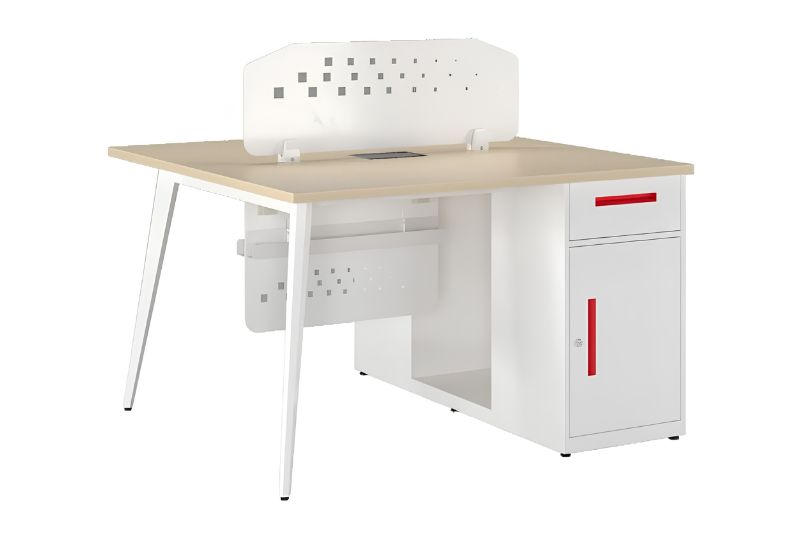 Thiết kế màu trắng sang trọng của bàn làm việc nhóm màu trắng LUXMD05YC10