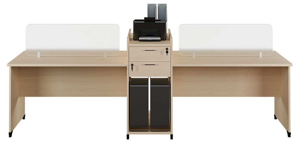 Cụm bàn ATMD02 được thiết kế vừa tạo sự kết nối nhân viên vừa thể hiện được quyền riêng tư